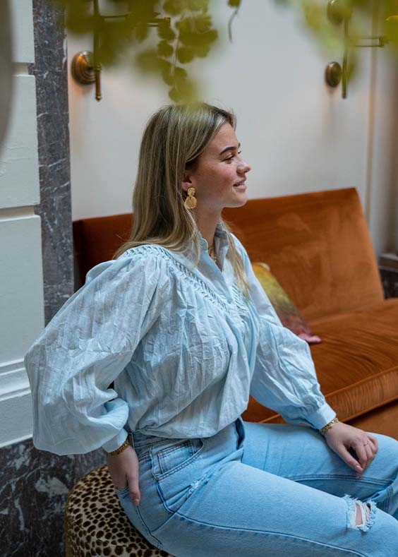 BLOUSE JILL BLAUW