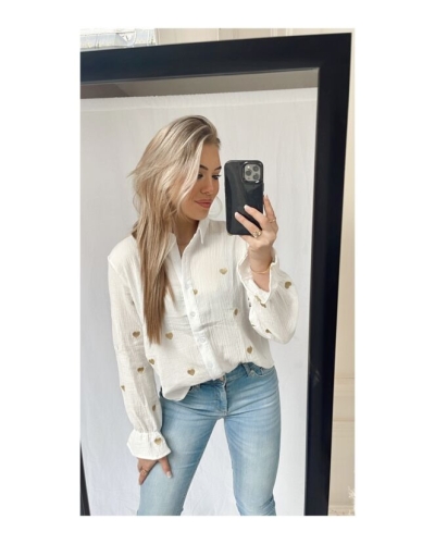 Gossip HARTJES BLOUSE WIT
