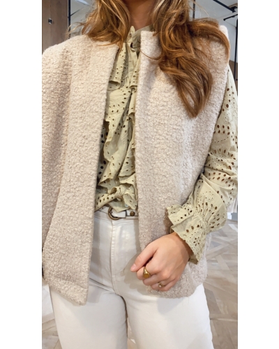 BRODERIE BLOUSE SOOF KHAKI