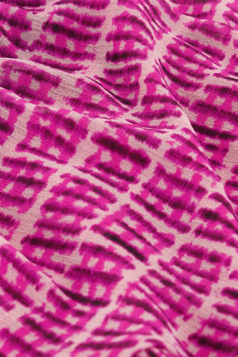 BLOUSE TIE-DIE PRINT ROZE