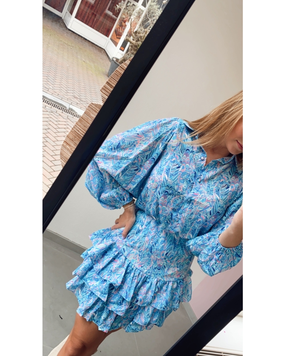 BLOUSE MOSI BLAUW
