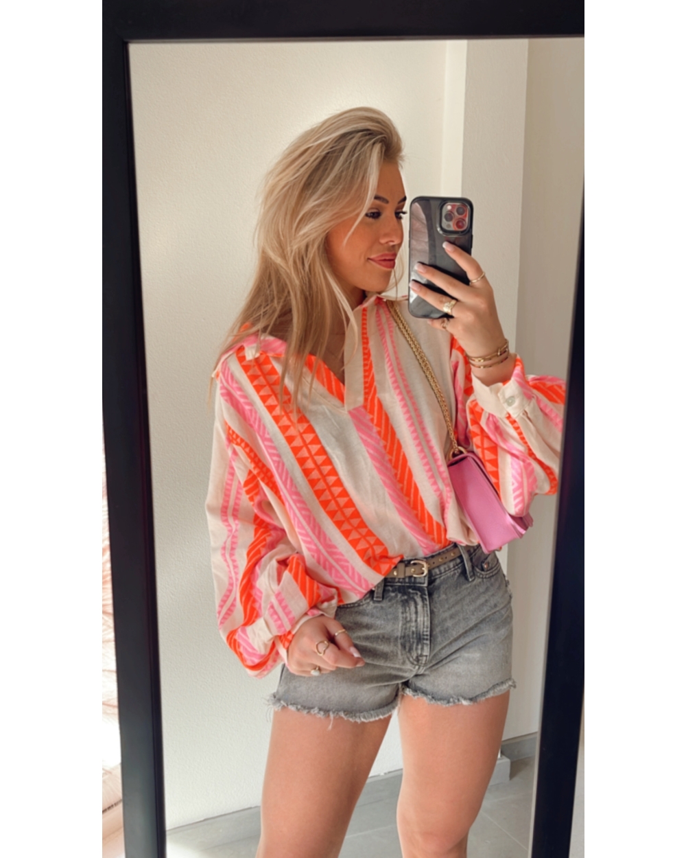 Gossip BLOUSE LAURA Oranje Combinatie
