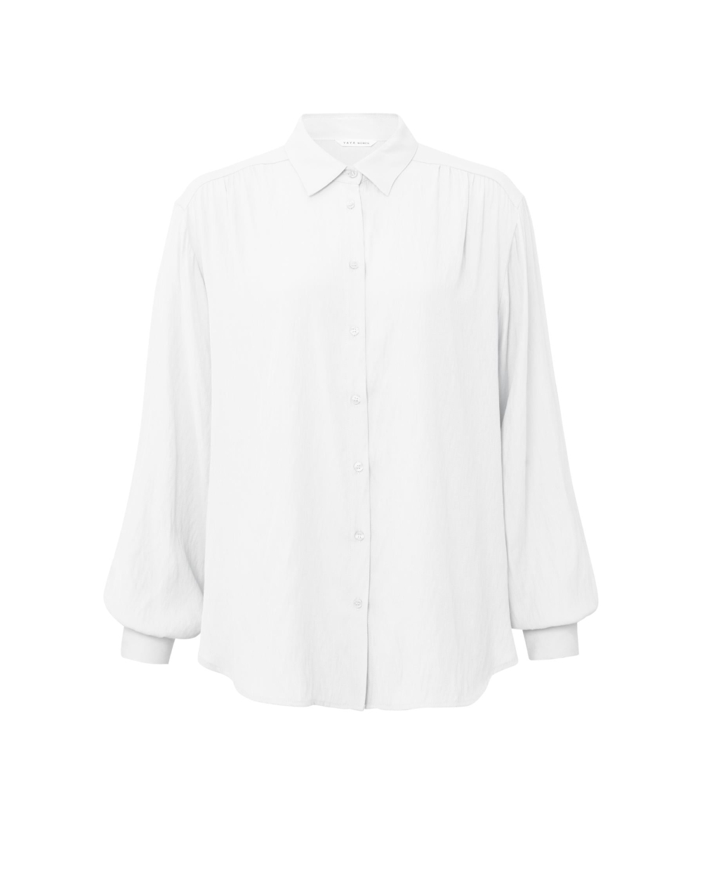 FLOWY BUTTON UP BLOUSE WIT 