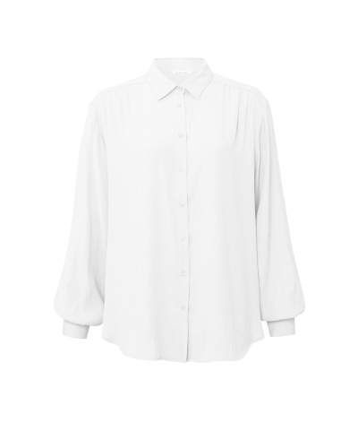 YAYA FLOWY BUTTON UP BLOUSE WIT 
