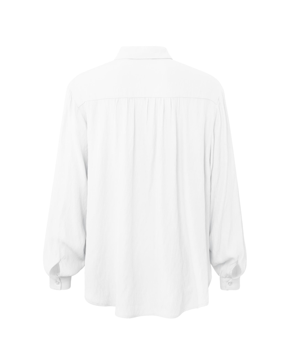 FLOWY BUTTON UP BLOUSE WIT 