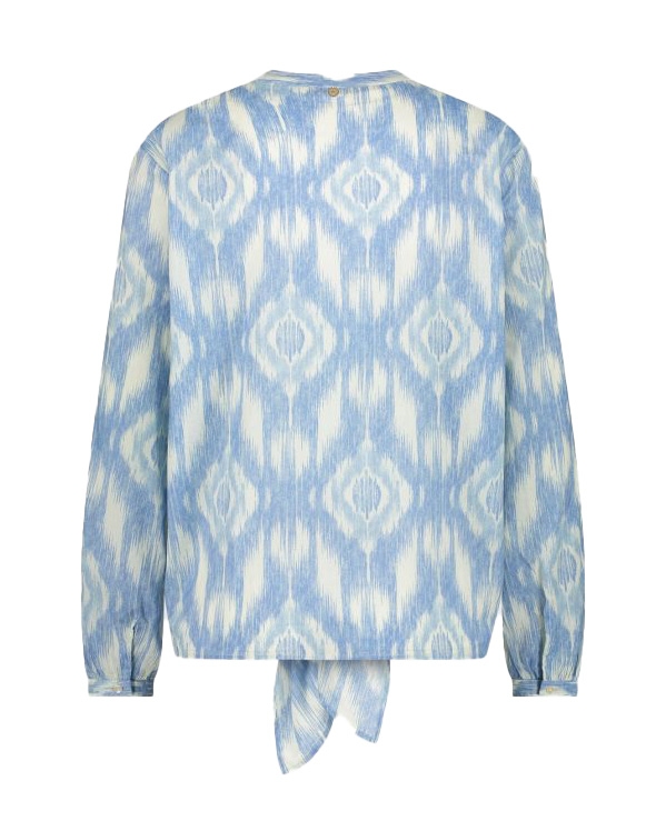 MALISSA BLOUSE BLAUW WIT
