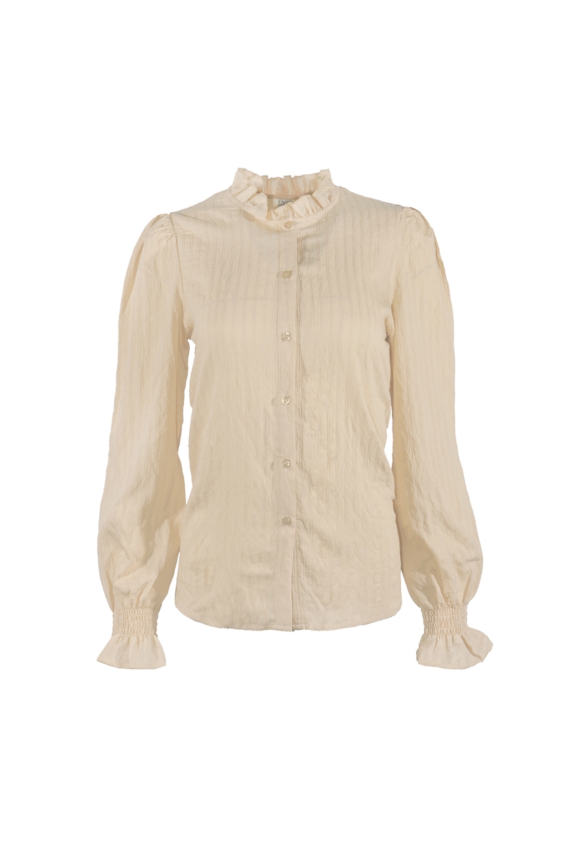 BLOUSE AJOUR BEIGE