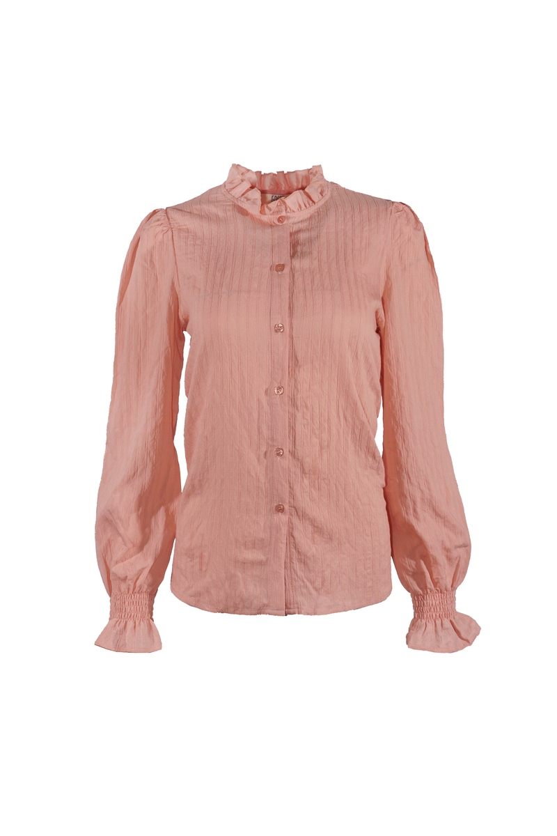 BLOUSE AJOUR ROZE