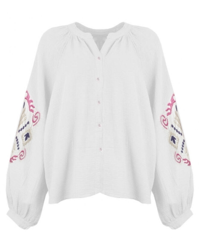Gossip BLOUSE AZTEC ECRU/ROZE