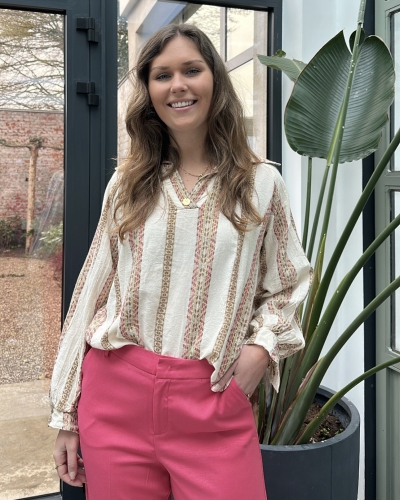 Gossip LUREX BLOUSE ROZE