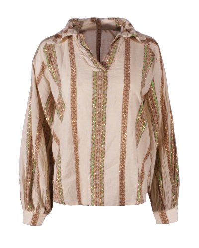 Gossip LUREX BLOUSE GROEN