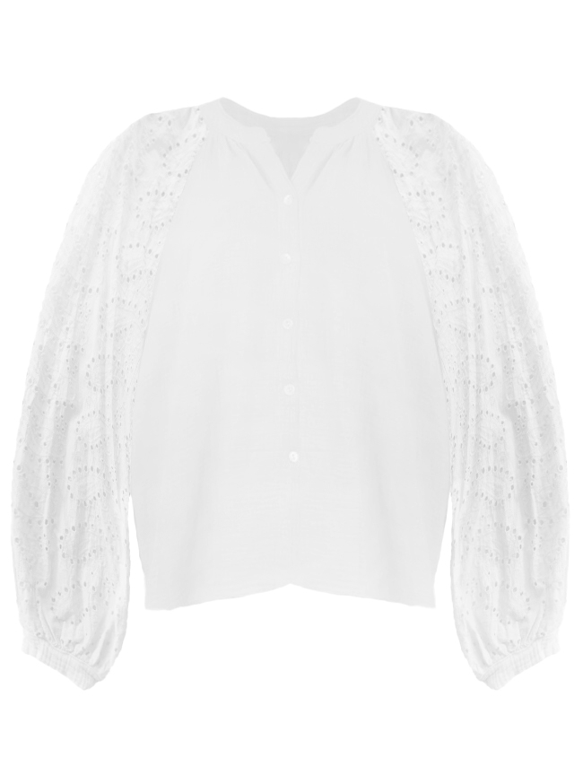 BLOUSE RHODE BRODERIE WIT