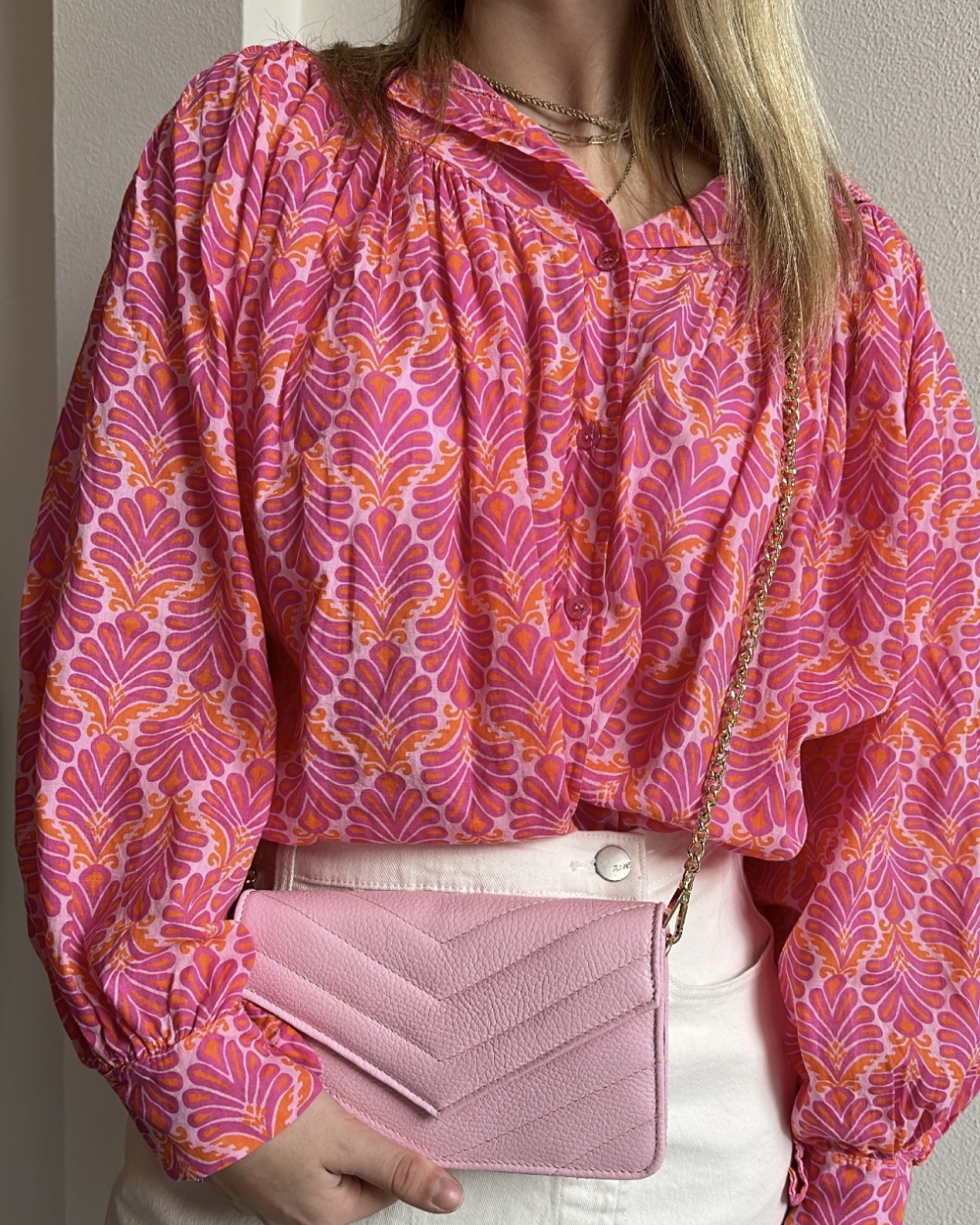 BLOUSE PAISLEY FUCHSIA