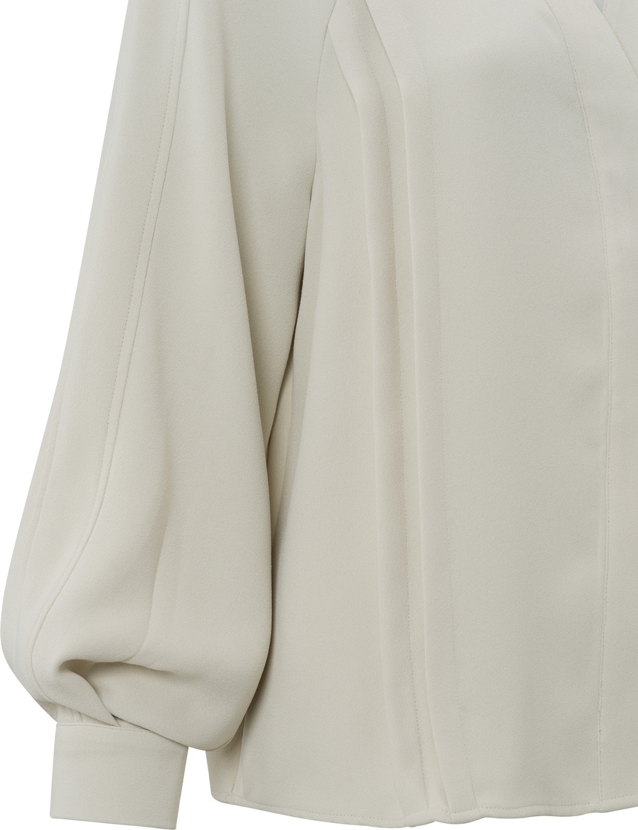 BLOUSE MET V-HALS ZAND