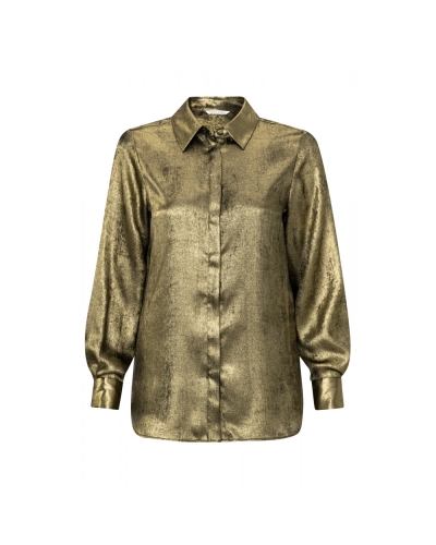 YAYA BLOUSE METALLIC GOUD
