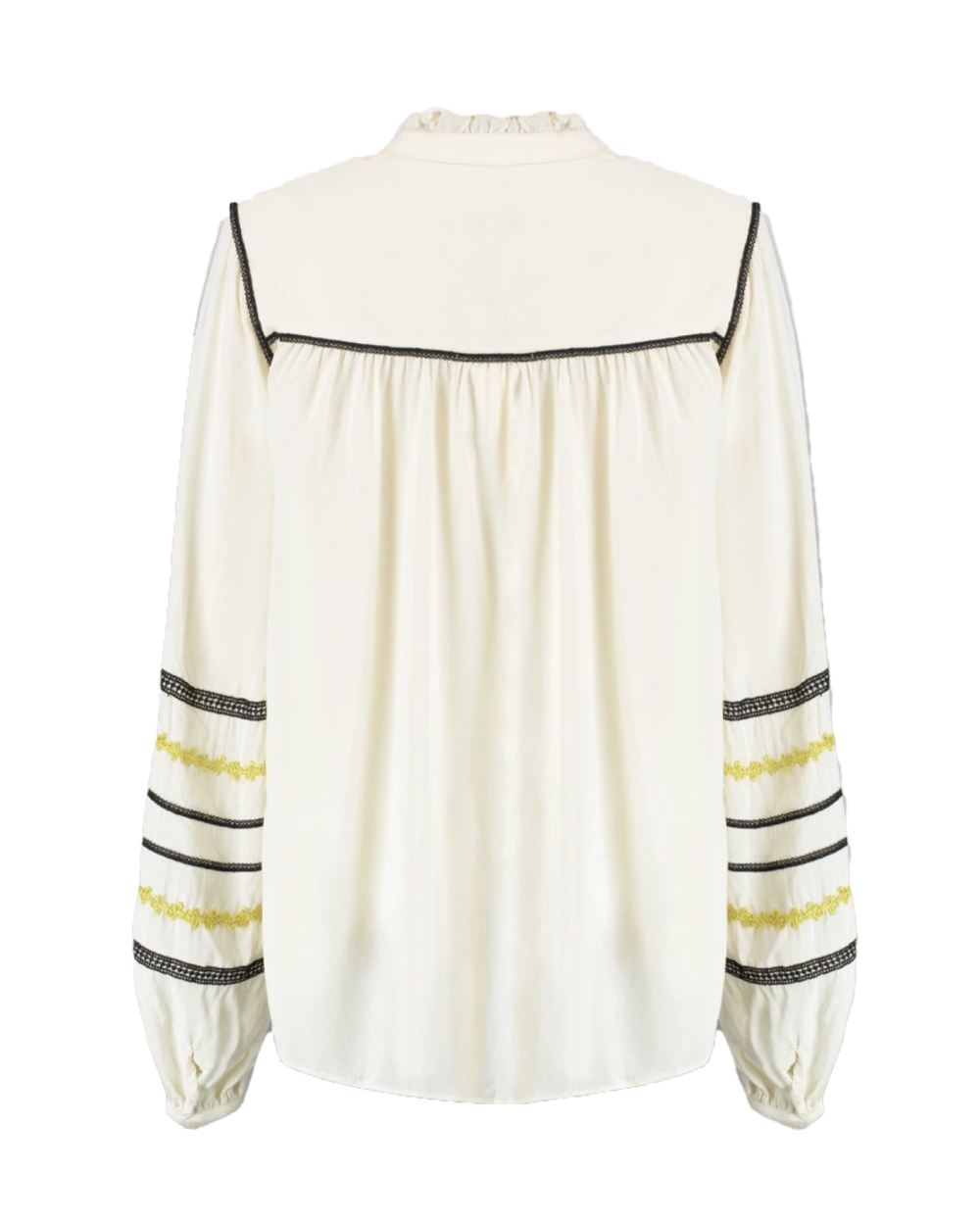 BLOUSE TAYLOR WIT/LIME