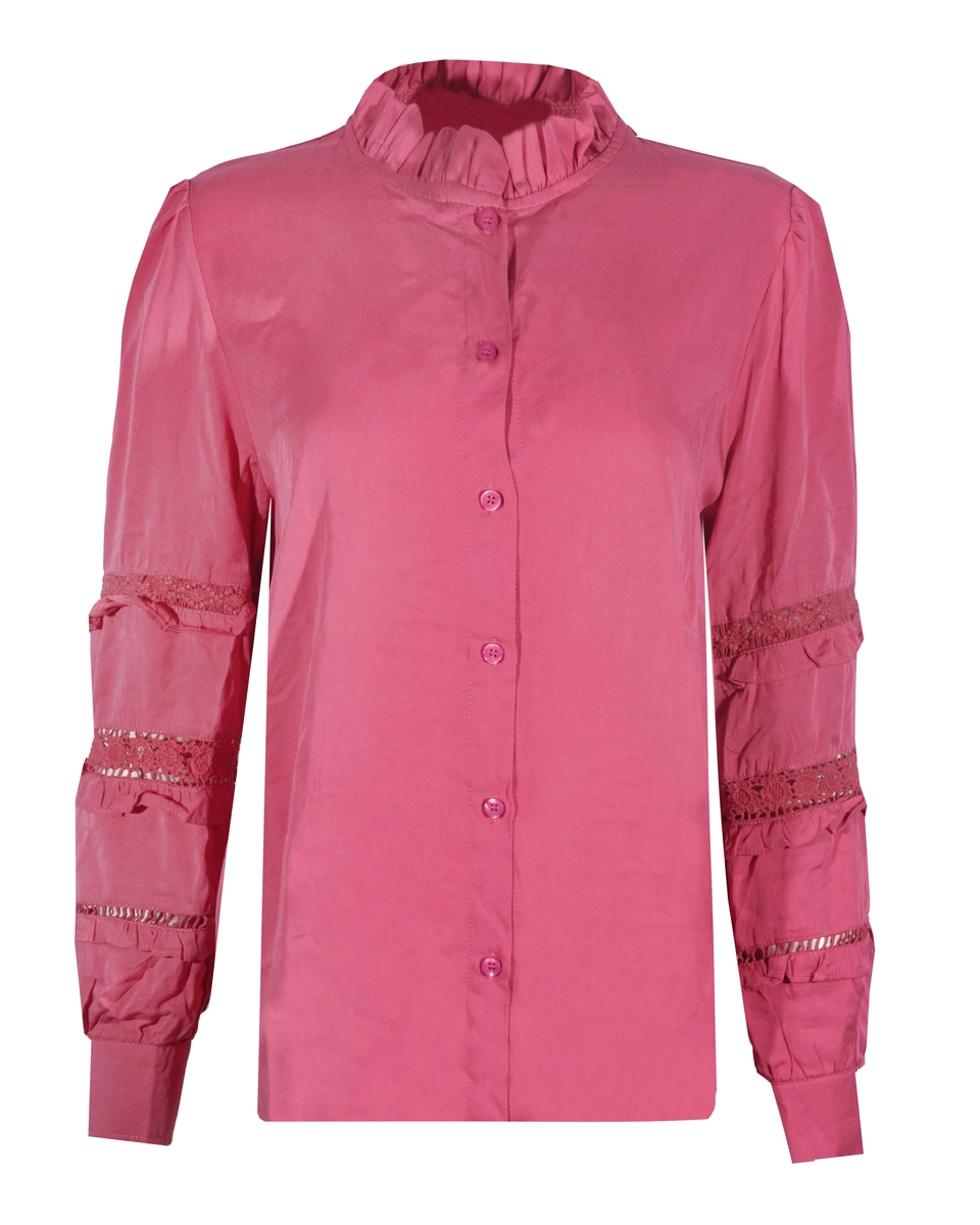 BRODERIE BLOUSE VELIA ROZE