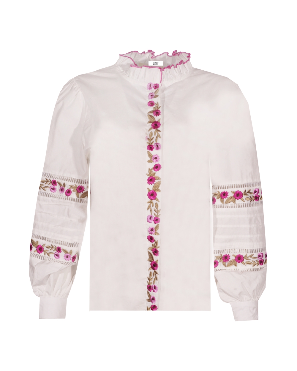 BLOUSE MET BLOEMEN VERLA ROZE