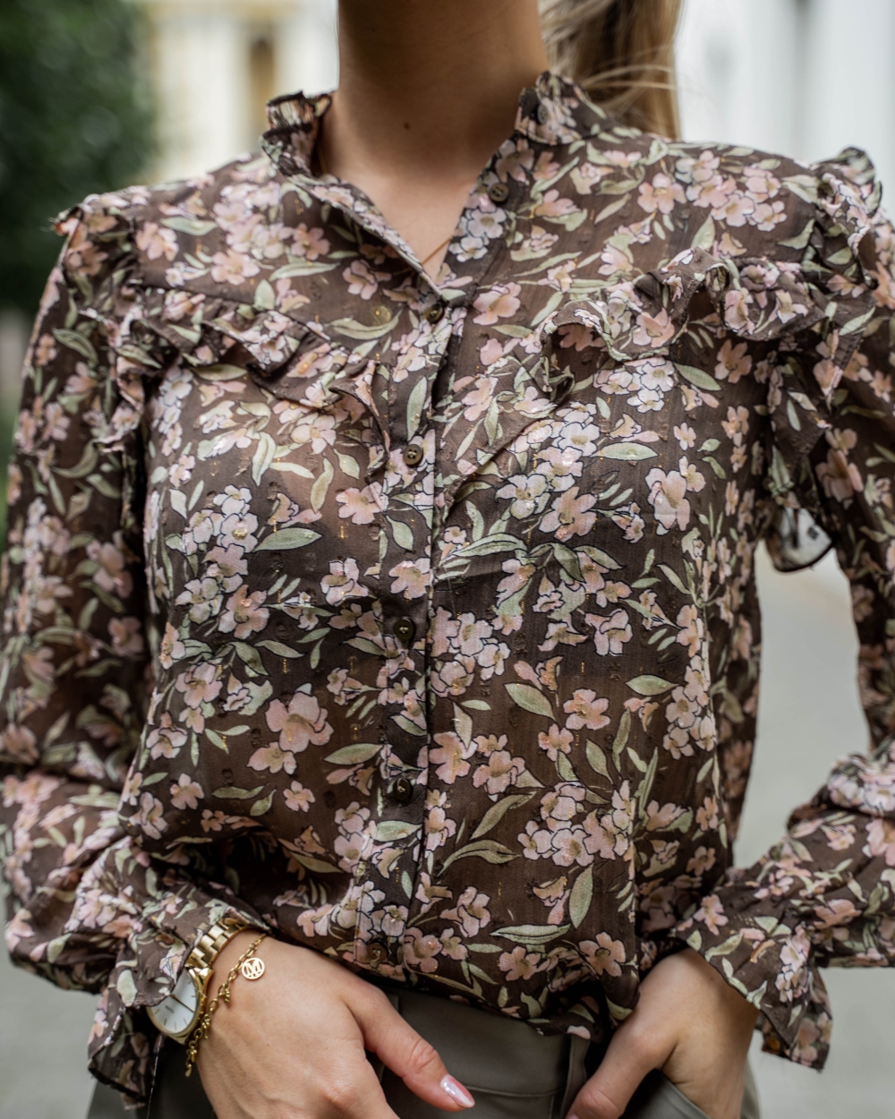 BLOUSE FLORINE TAUPE
