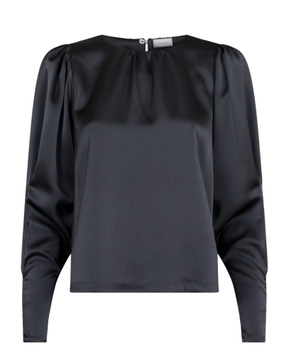 Neo Noir BLOUSE CAMMA SATIJN GRIJS