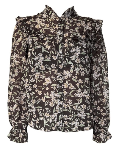 Gossip BLOUSE FLORINE ZWART