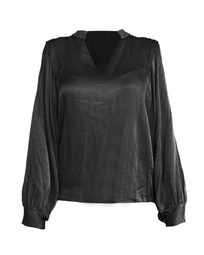 Gossip BLOUSE DAE SATIN ZWART