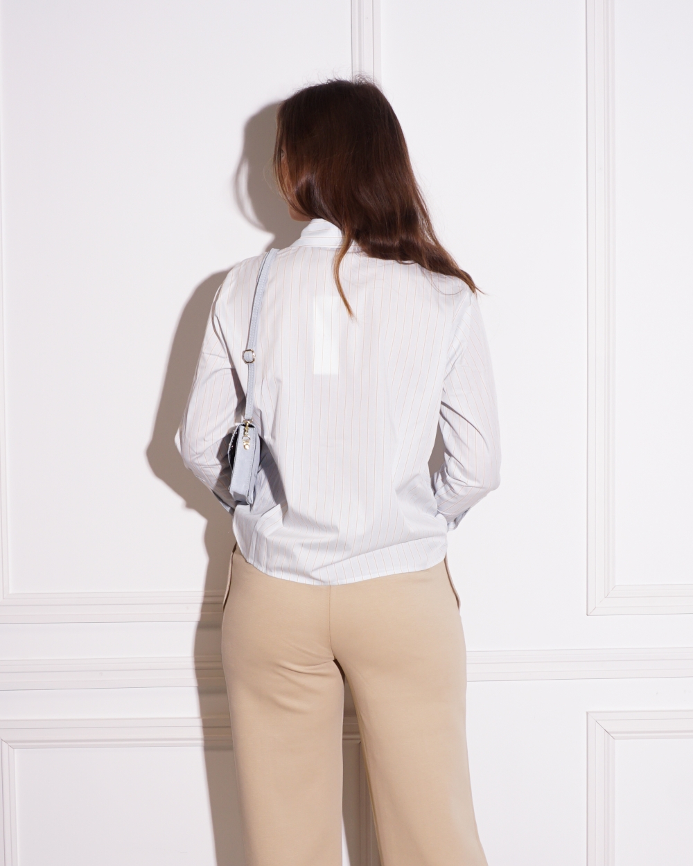 BLOUSE GESTREEPT BLAUW