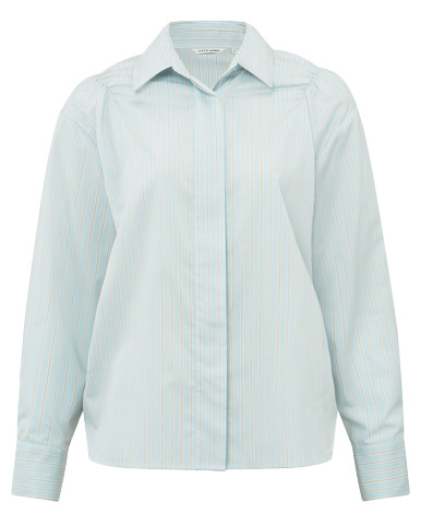 BLOUSE GESTREEPT BLAUW