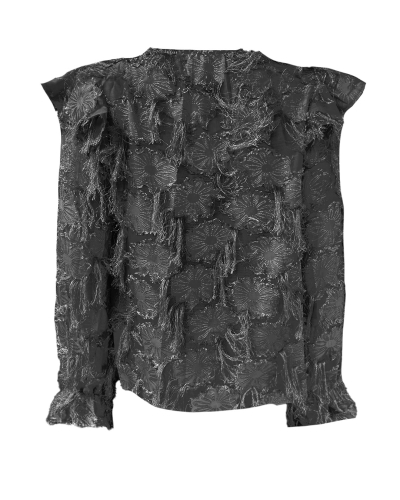 BLOUSE FRANJES ZWART