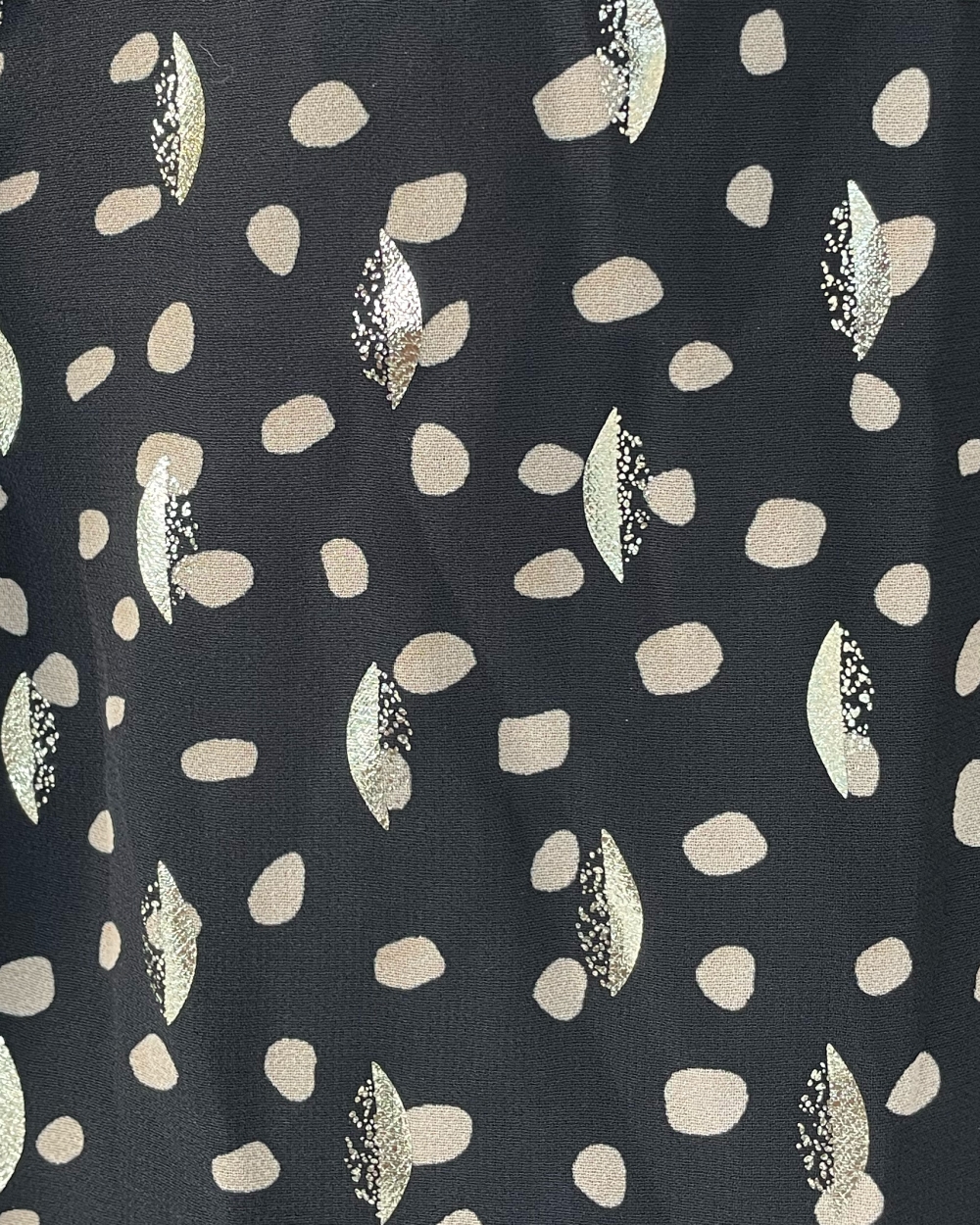 BLOUSE FLORINE ZWART/GOUD