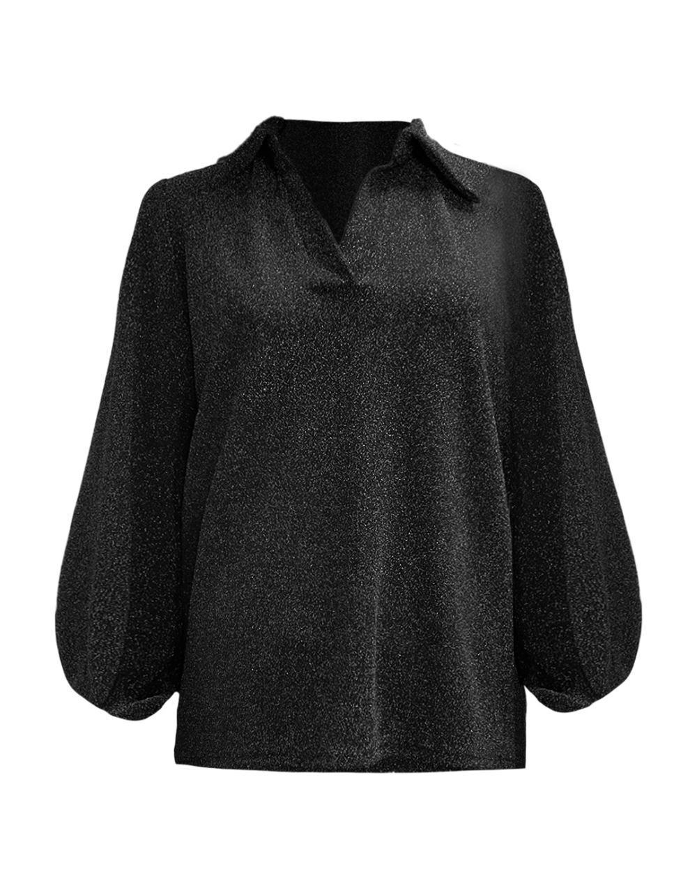 LUREX BLOUSE ZWART