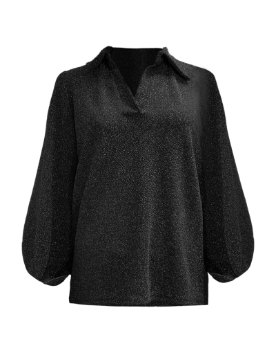 LUREX BLOUSE ZWART