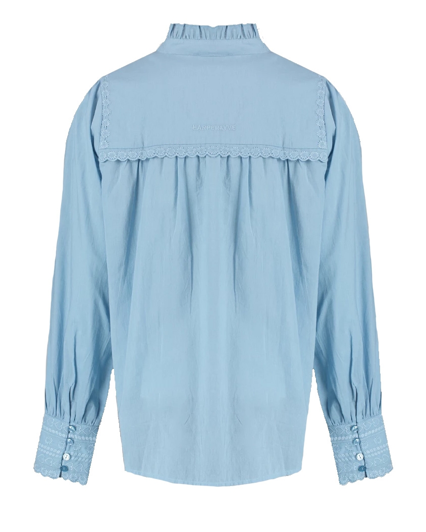 BLOUSE YASMIN LICHT BLAUW