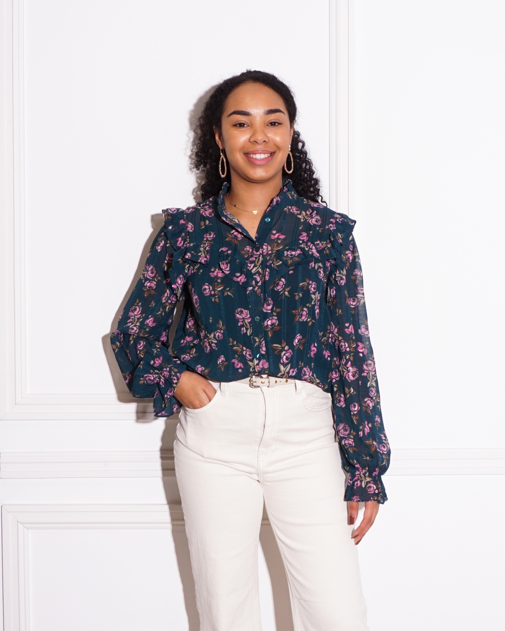 BLOUSE FLORINE GROEN