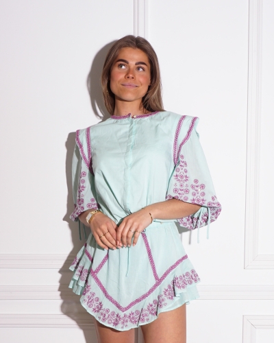 Harper & Yve BLOUSE ABBEY LICHTBLAUW