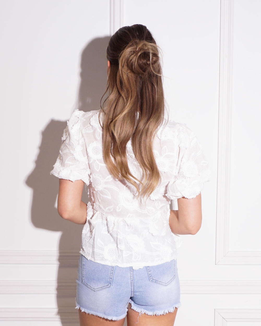 BLOUSE MILAN WIT 