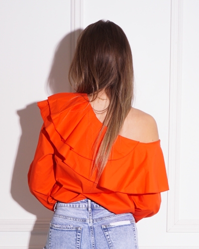 OFF SHOULDER BLOUSE ORANJE