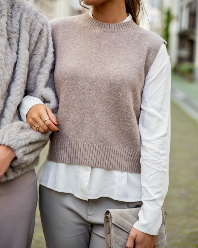 YAYA CROPPED BLOUSE WIT