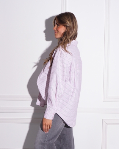 Neo Noir BLOUSE DALMA ROZE STRASS