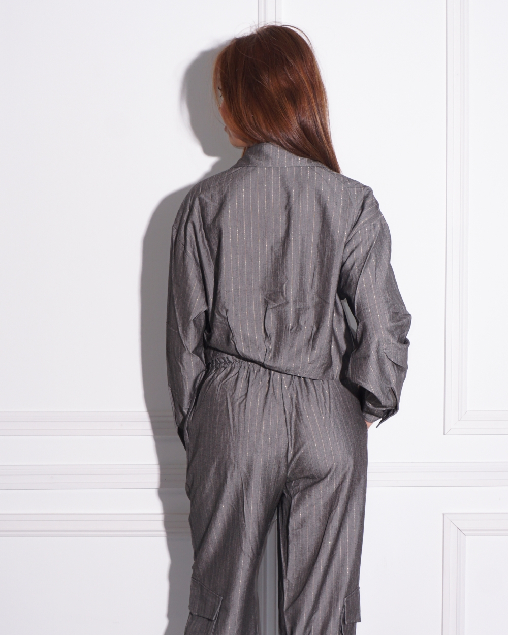 BLOUSE LYLOU GRIJS