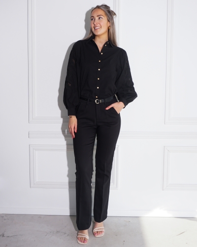 BLOUSE MILANO ZWART