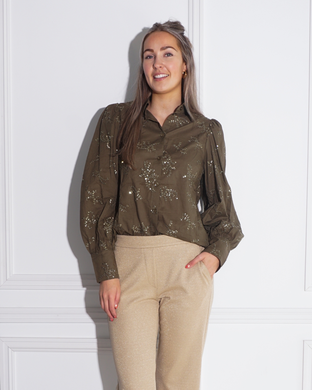 BLOUSE PRESTON GROEN