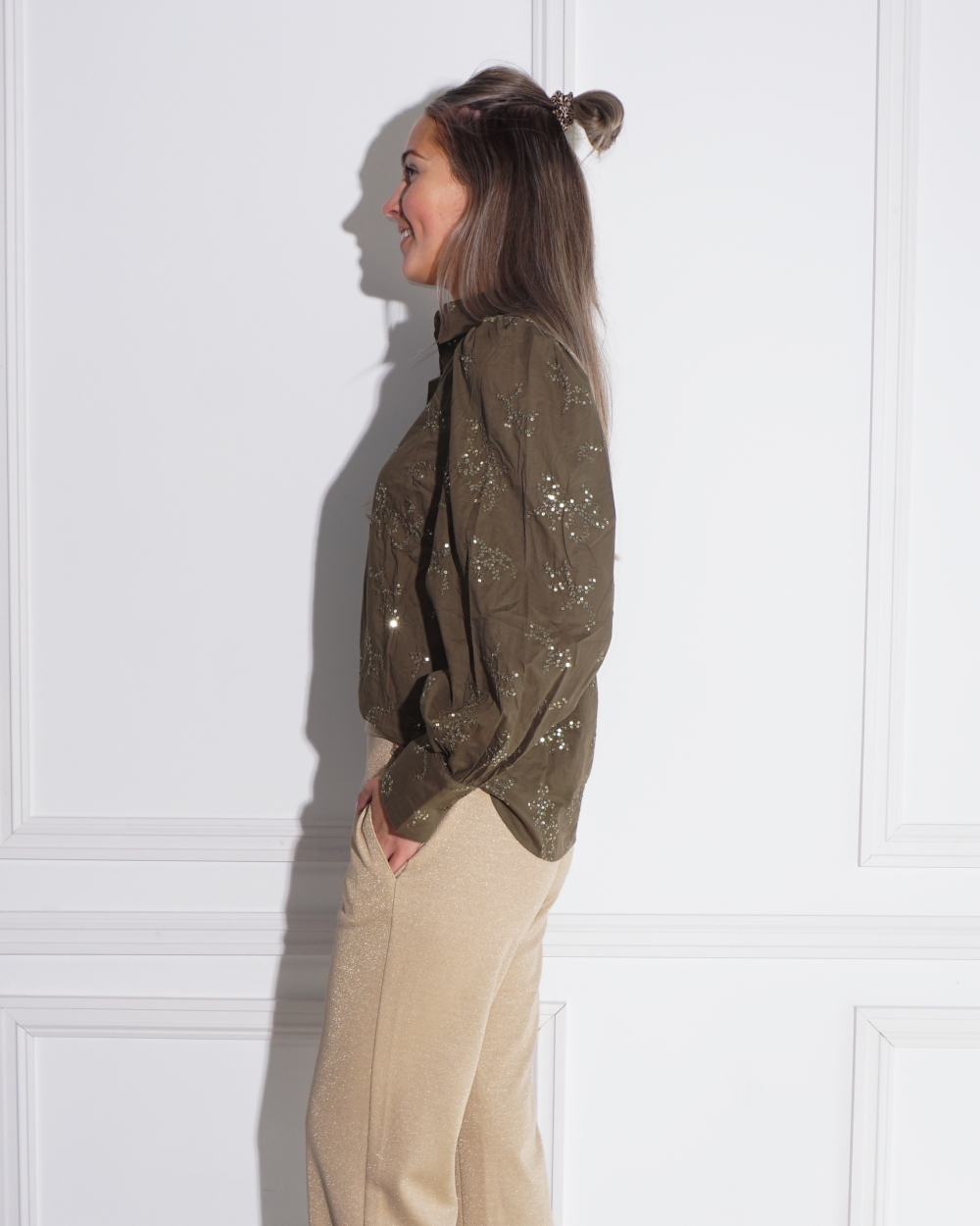 BLOUSE PRESTON GROEN