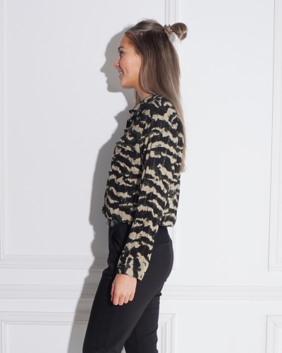Nukus BLOUSE DURHAM ZWART