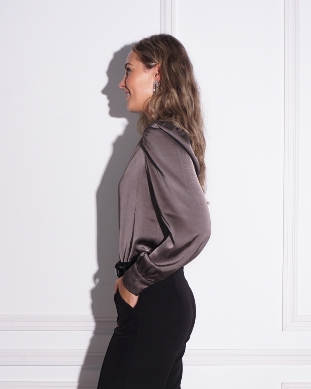 BLOUSE ROSSLYN GRIJS
