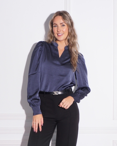 Neo Noir BLOUSE ROSSLYN BLAUW 
