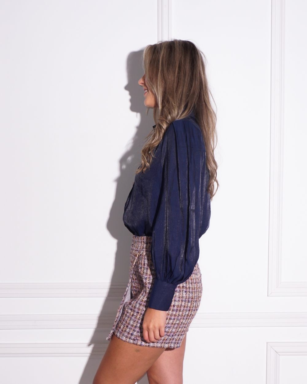 SHINY BLOUSE LOUISE BLAUW
