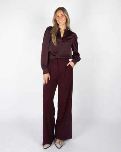 BLOUSE ROSSLYN BURGUNDY 