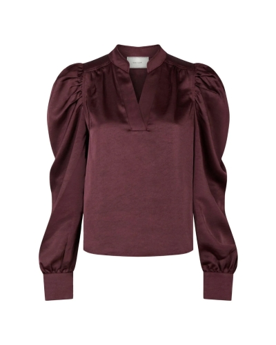 BLOUSE ROSSLYN BURGUNDY 