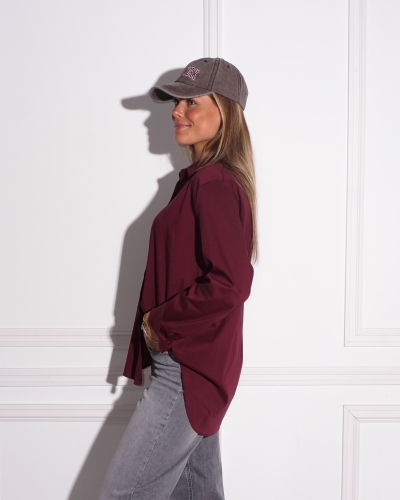 BASIC BLOUSE BORDEAUX